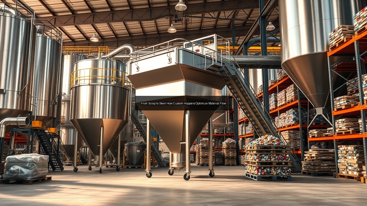 company custom process hoppers recyclables custom hoppers cone